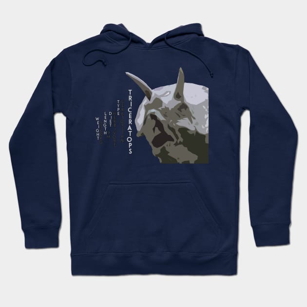 Triceratops herbivorous dinosaur facts Hoodie by ownedandloved